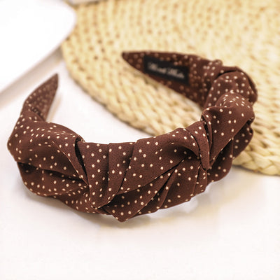 Diadema de Lunares Ancha - Accesorio para el Cabello Simple y Elegante