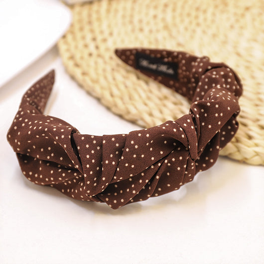 Diadema de Lunares Ancha - Accesorio para el Cabello Simple y Elegante