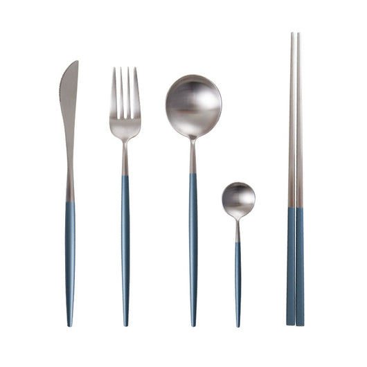 Juego de Cubiertos Premium Acero Inoxidable 304 Azul Cielo - Tenedores y Cucharas Elegantes - Image 16