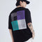 Camiseta Estampada Suelta de Manga Corta para Hombre