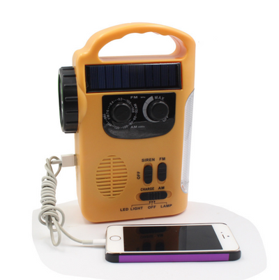 Radio de Emergencia con Linterna y Manivela Manual - Image 4