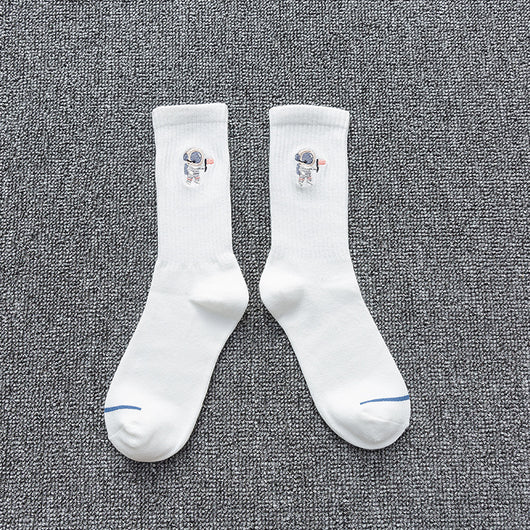 Calcetines de Algodón Estampados Astronauta - Deportivos Versátiles - Image 13