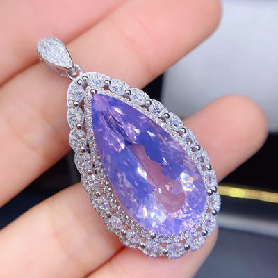 Colgante de Amatista Lavanda con Partículas Grandes - Image 7