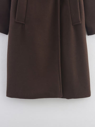 Abrigo Largo de Lana Ancho para Mujer - Image 7