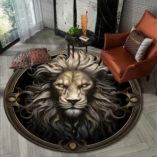 Manta Decorativa Redonda para Mesita de Noche - Simulación Realista - Image 2