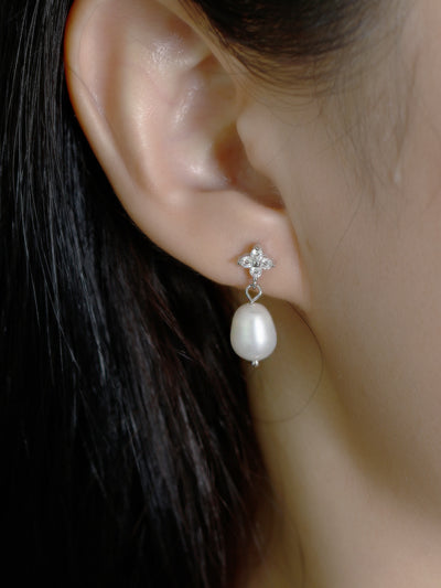Aretes de Plata Esterlina 925 con Circonitas Trébol de Cuatro Hojas para Mujer - Image 8
