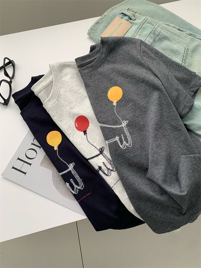 Camiseta Holgada para Mujer con Estampa de Cachorro Globo - Image 16