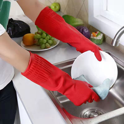 Guantes de Goma Impermeables Largos para Lavar Platos - Image 6