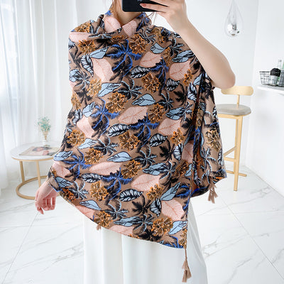 Bufanda Étnica Larga Estilo Coreano para Verano y Otoño - Image 30