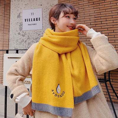 Bufanda Tejida Estilo Otoño Invierno Japonés - Image 12