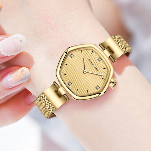 Reloj Hexagonal Minimalista para Mujer con Movimiento Suizo - Image 3