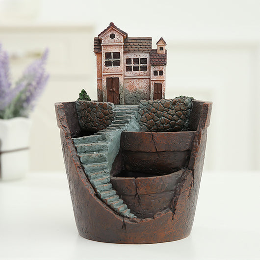 Maceta Decorativa con Suculentas - Miniatura de Jardín y Bonsái - Image 8