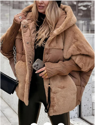 Chaqueta Acolchada de Algodón con Diseño Patchwork Oversize para Mujer - Image 12