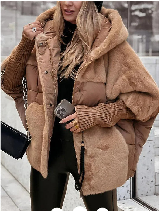 Chaqueta Acolchada de Algodón con Diseño Patchwork Oversize para Mujer - Image 12