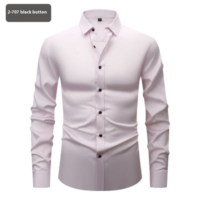 Camisa Elástica Cuatro Direcciones para Hombre - Manga Larga - Image 8
