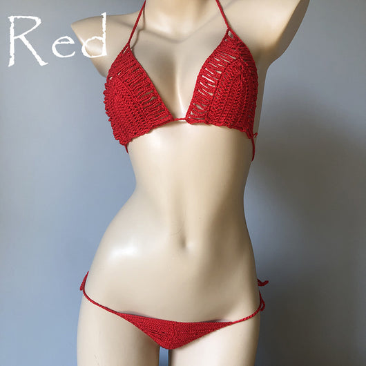 Bikini Tejido a Mano con Diseño Calado para Mujer - Image 7