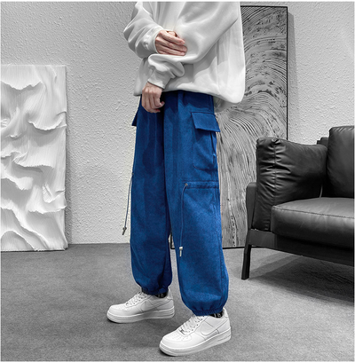 Pantalones de Trabajo Holgados Talla Grande Negro - Estilo Urbano Moderno - Image 10