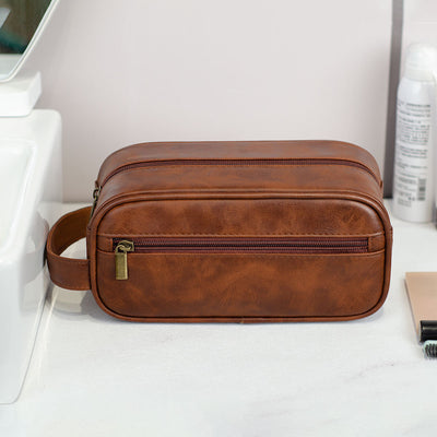 Bolsa de Almacenamiento de Maquillaje Ejecutiva en Cuero PU