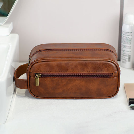 Bolsa de Almacenamiento de Maquillaje Ejecutiva en Cuero PU