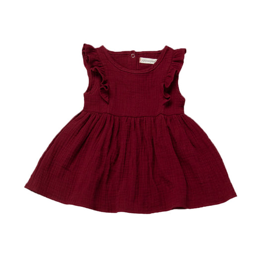 Vestido Infantil Niña Color Sólido Largo Rodilla - Image 8