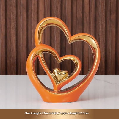Adorno Decorativo de Corazón para Parejas - Ornamento de Lujo para Bodas y Hogar - Image 10