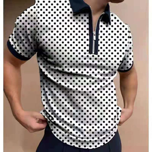Polo Shirt Tejido Jacquard con Cierre - Camiseta Elegante para Hombre - Image 5