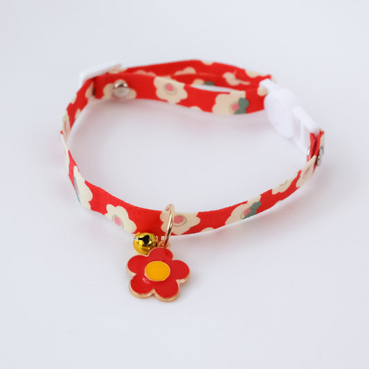 Collar para Mascotas con Cierre de Seguridad Floral