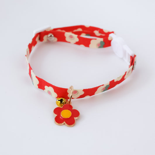Collar para Mascotas con Cierre de Seguridad Floral