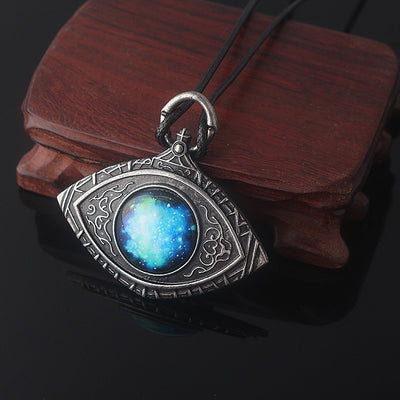 Collar Colgante Vintage Ojos Azules Estrellados - Image 11