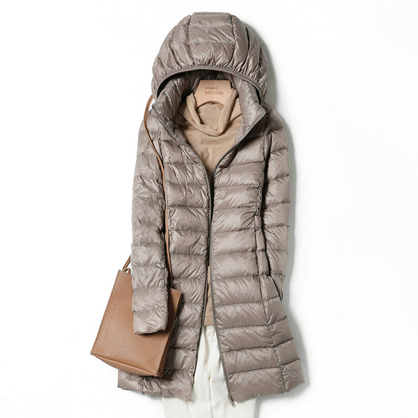 Chaqueta Acolchada Ligera Talla Grande para Mujer