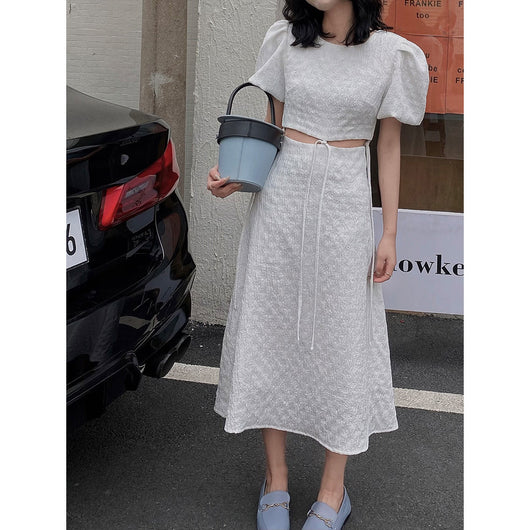 Vestido Dos Piezas con Cintura Ajustable Elegante