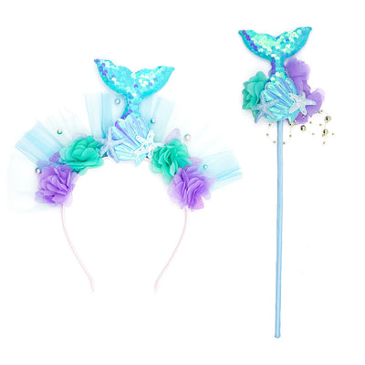 Diadema de Cola de Sirena Infantil con Accesorios Mágicos - Image 4