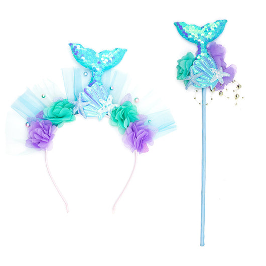 Diadema de Cola de Sirena Infantil con Accesorios Mágicos - Image 4