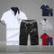 Conjunto Deportivo Casual para Hombre - Camiseta Cuello Mao Manga Corta