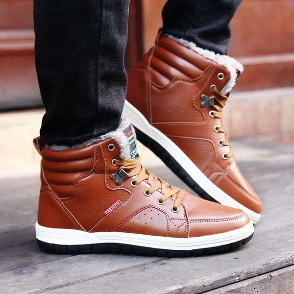 Zapatillas Altas de Algodón para Hombre