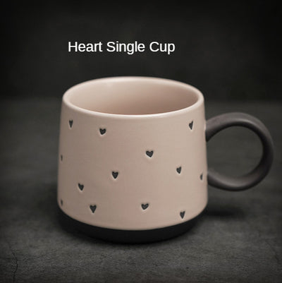 Taza de Cerámica Retro con Asa Colgante y Capacidad Extra Grande + Cuchara - Image 14