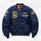 Chaqueta Beisbolera Casual para Hombre con Bordados Exclusivos