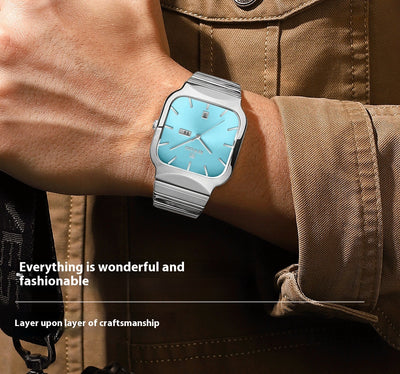 Reloj de Pareja Cuadrado Funcional de Doble Punta - Image 16