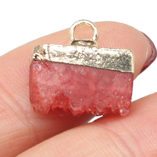Pendiente de Piedra Semipreciosa Natural con Cristales Irregulares - Image 8