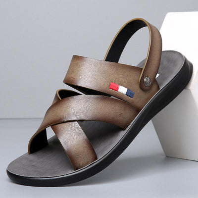 Sandalias Outdoor de Cuero Doble Capa Resistentes al Desgaste - Image 5