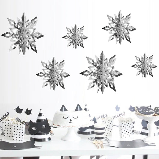 Guirnalda de Copos de Nieve de Papel para Decoración Navideña - Image 4