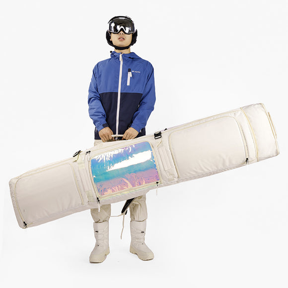 Bolsa de Transporte para Esquís y Tabla con Ruedas - Gran Capacidad