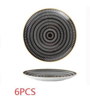 Plato de Desayuno Nórdico 8 Pulgadas - Diseño Geométrico Cerámica Premium - Image 13