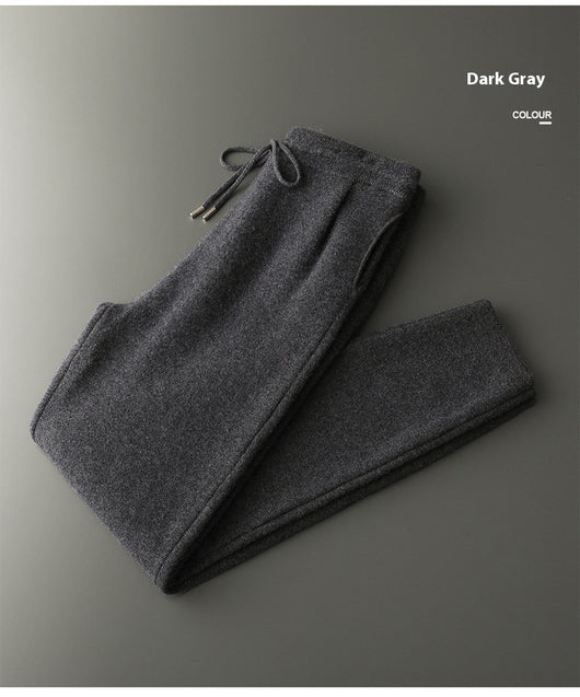 Pantalones Casuales de Cachemira Suelta para Hombre - Image 20