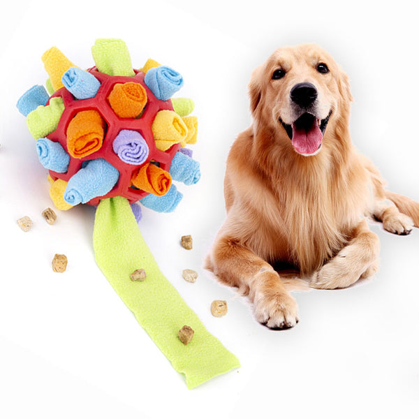 Pelota Interactiva Olfativa para Perros - Juguete Enriquecimiento Canino