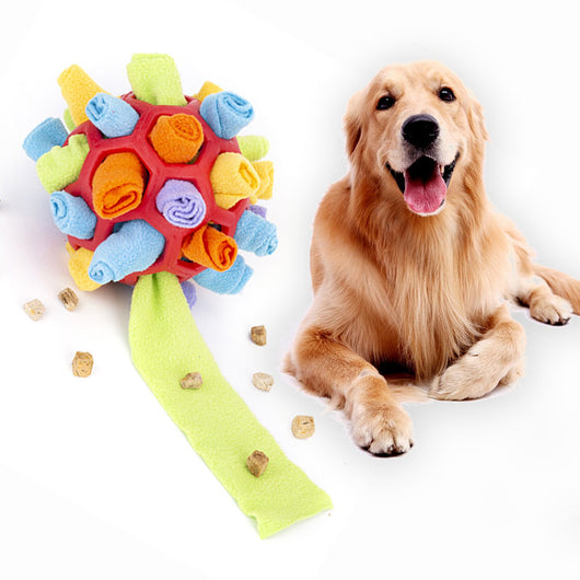 Pelota Interactiva Olfativa para Perros - Juguete Enriquecimiento Canino