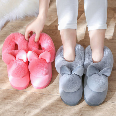 Pantuflas de Conejo en Algodón - Comodidad Suave para Casa