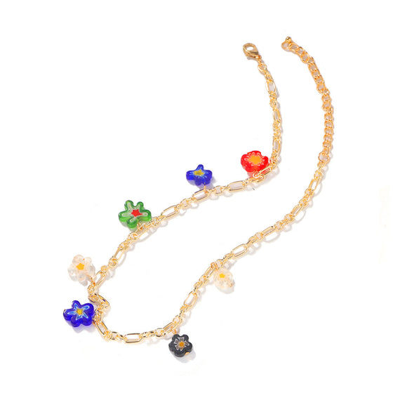 Collar con Colgante de Flor