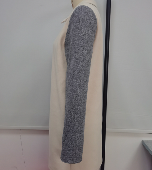 Gabardina Color Block Desabotonada - Estilo Casual Moderno - Image 8
