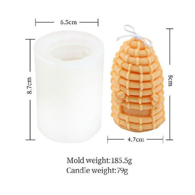 Molde de Silicona con Diseño Panal 3D para Velas - Image 9